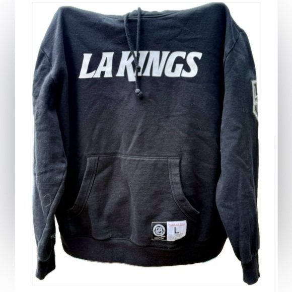 Mitchell & Ness Other - Mitchell Ness LA Kings Hoodie Large Black 80% Cotton 2023 NHL Nostalgia Co